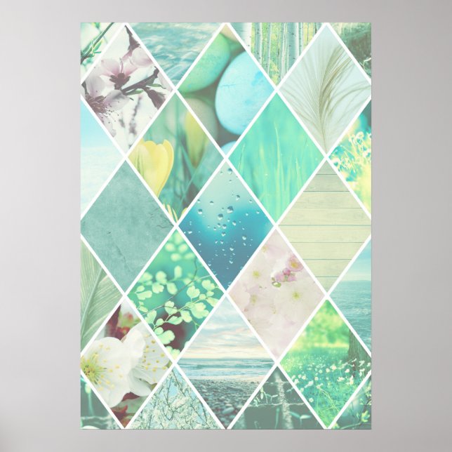 Affiche Spring Diamond Pattern (Devant)
