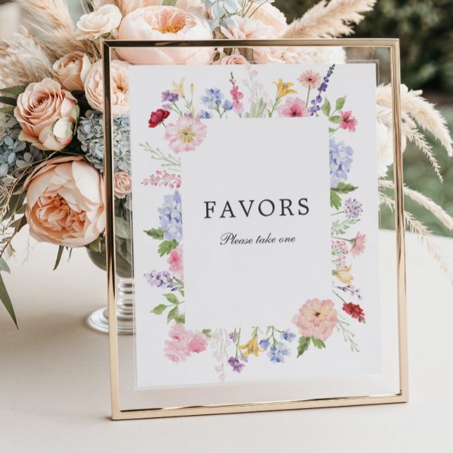 Affiche Spring Floral Frame Favours (Créateur téléchargé)