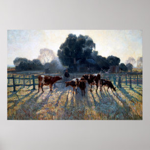 Affiche Spring Frost Elioth Gruner 1919 Art australien