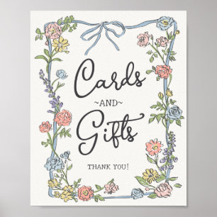 Affiche Spring Garden Party Floral Cartes & Cadeaux