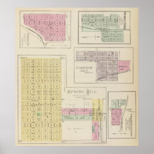 Affiche Spring Hill, Edgerton, Ocheltree, Gardner, Kansas