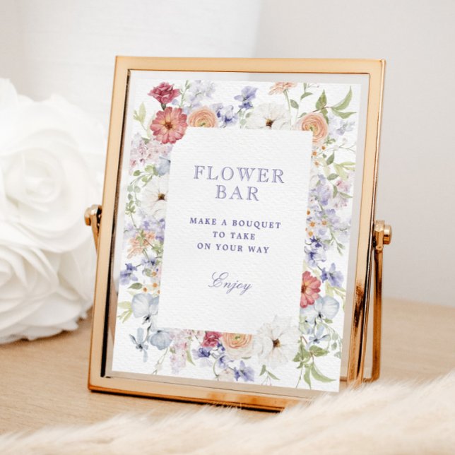 Affiche Spring Pastel Floral Fête des mariées Bar (Créateur téléchargé)