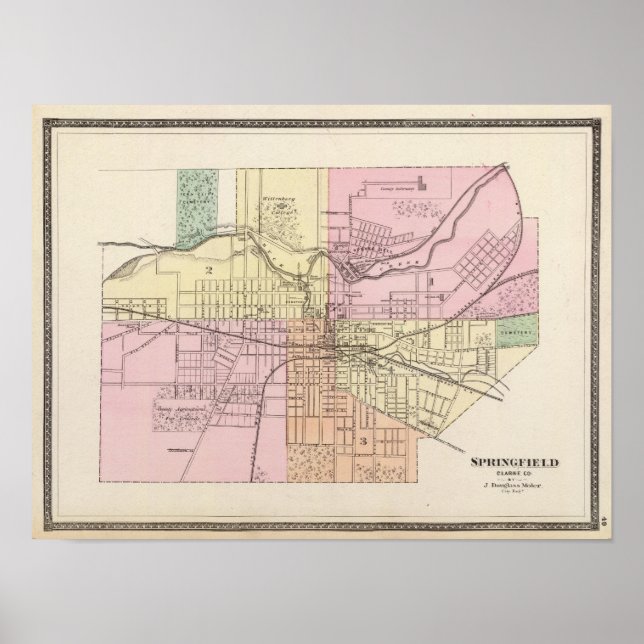 Affiche Springfield, Ohio (Devant)