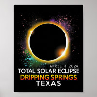 Springs Texas Totalité Total Solaire Eclipse 2024