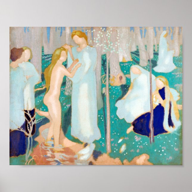 Affiche Springtime, Maurice Denis (Devant)