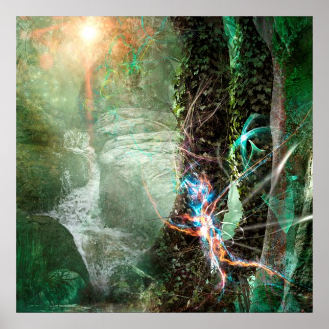 AFFICHE SPRITE ÉLÉMENTAIRE DES FORÊTS PROFONDES (Devant)