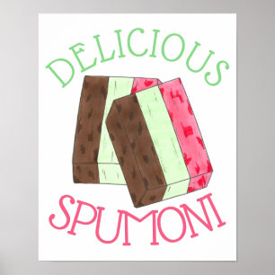 Affiche Spumoni Italien Gelato crème glacée Spumone