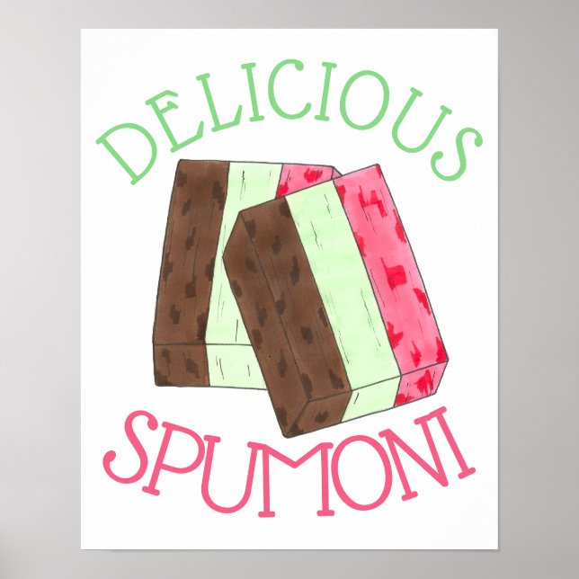 Affiche Spumoni Italien Gelato crème glacée Spumone (Devant)
