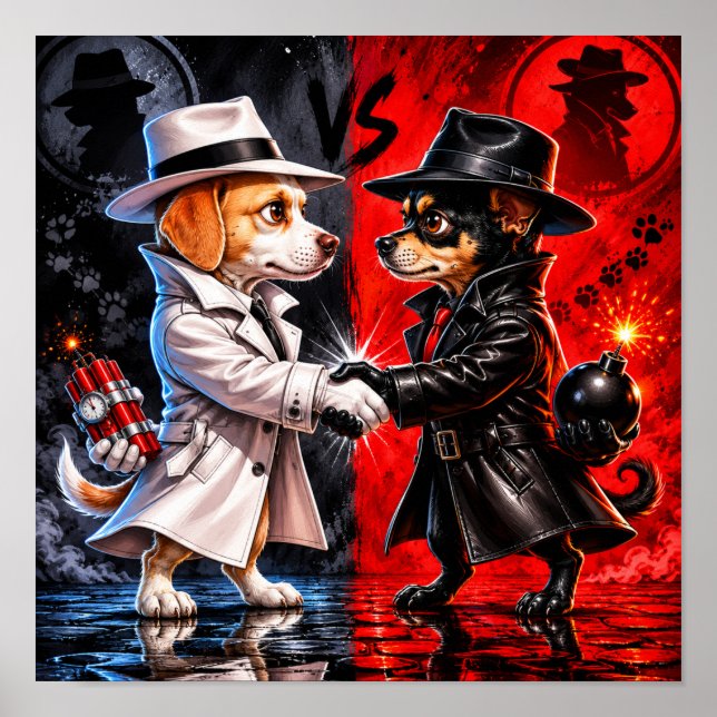 Affiche "Spy vs. Spy" (Devant)