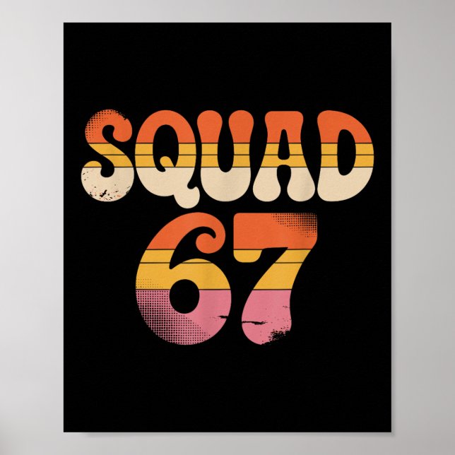 Affiche Squad 67 Alpha Slang Gen 67th Number 67  (Devant)
