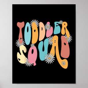 Affiche Squad PrK Enseignant À La Maternelle Retourner À L