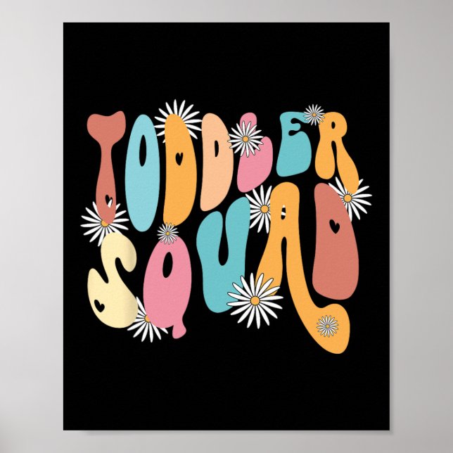 Affiche Squad PrK Enseignant À La Maternelle Retourner À L (Devant)