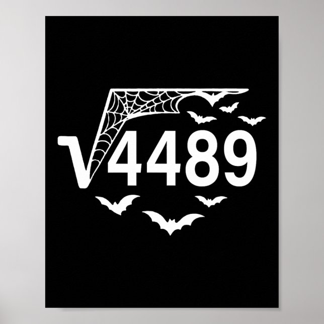 Affiche Square Root 67 Meme 6 7 4489 Slang Math Teacher Ha (Devant)