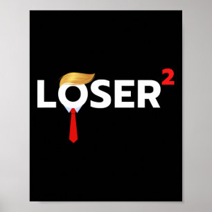 Affiche Squared Funny Anti-Trump 2024 Non Pas De Nouveau T