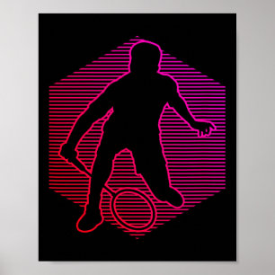 Affiche Squash féminin Badminton navette masculine