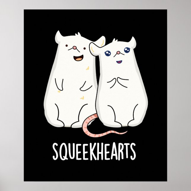 Affiche Squeekhearts Funny Souse Sweetheart Pun Dark BG (Devant)