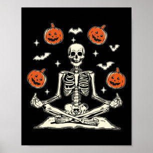 Affiche Squelette anti Trump Halloween manches longues 