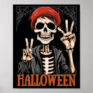 Affiche Squelette Apocalypse Nuit Dans L'Halloween Drôle