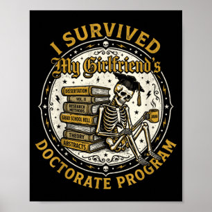 Affiche Squelette ayant survécu au programme de doctorat d