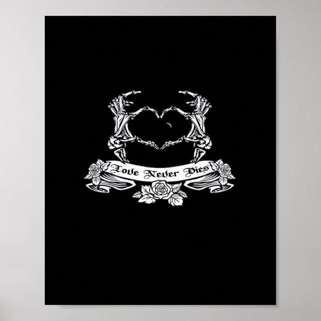 Affiche Squelette Conception manuelle (Devant)