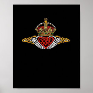 Affiche Squelette Couleur Claddagh