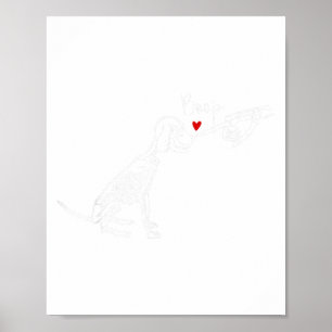 Affiche Squelette de Chien Boop Chien Drôle Halloween Fill
