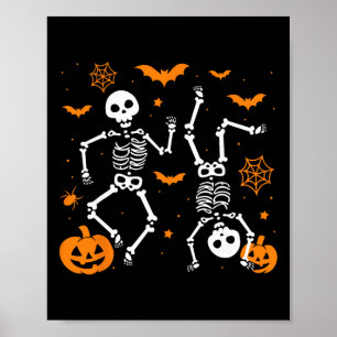 Affiche Squelette de Halloween Trump Drôle