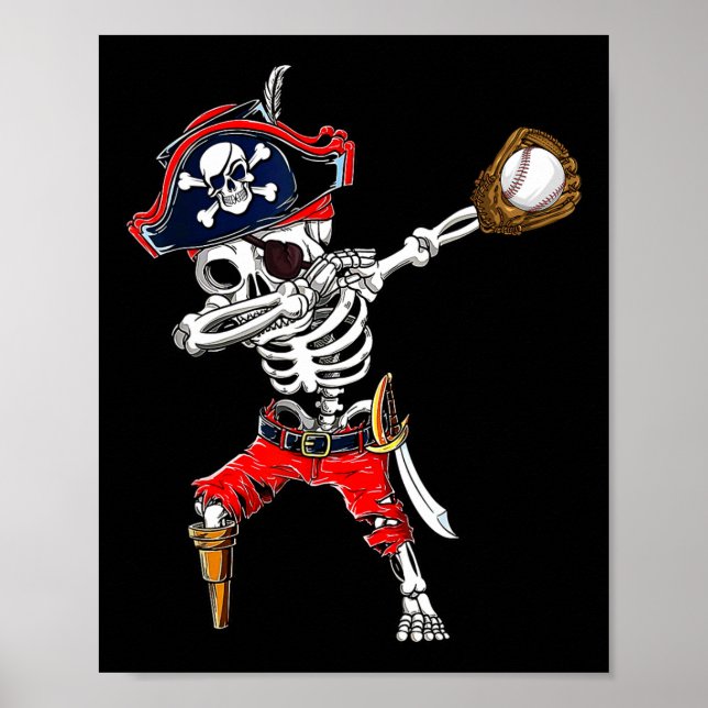 Affiche Squelette de pirate Dabbing et vente Ll Costume d' (Devant)
