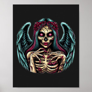 Affiche Squelette déplaisant Zombie Angel Dark Imaginaire 