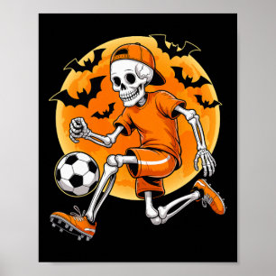 Affiche Squelette Footbyll Hommes Garçons Enfants Hallowee