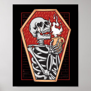 Affiche Squelette gothique dans Coffin Mall Goth Halloween