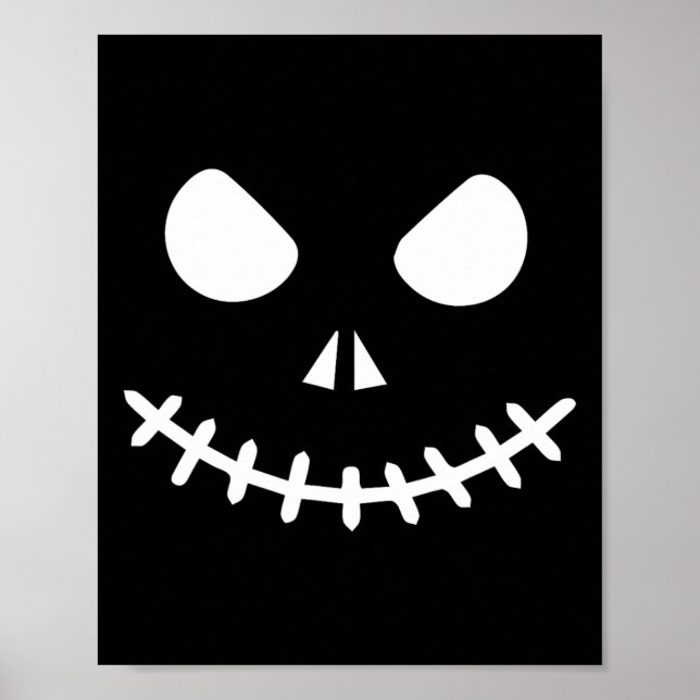 Affiche Squelette Halloween  (Devant)