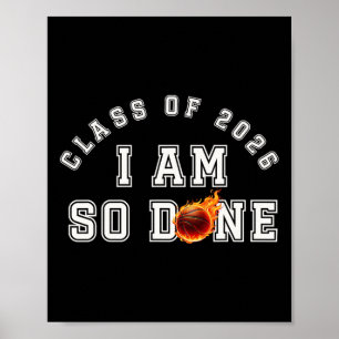 Affiche Squelette Je suis tellement fini Cl de 2026 Senior