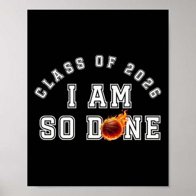 Affiche Squelette Je suis tellement fini Cl de 2026 Senior (Devant)