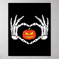 Squelette Mains Coeur Signer Retro Costume Hallowe
