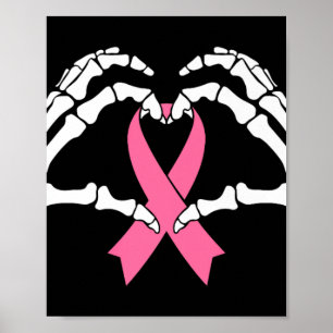 Affiche Squelette Mains Tenant Ribbon Halloween Costume Ha