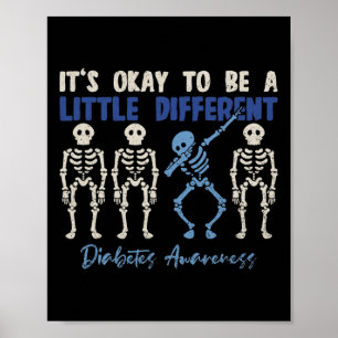 Affiche Squelette T1d Squelette T1d Sensibilisation au dia