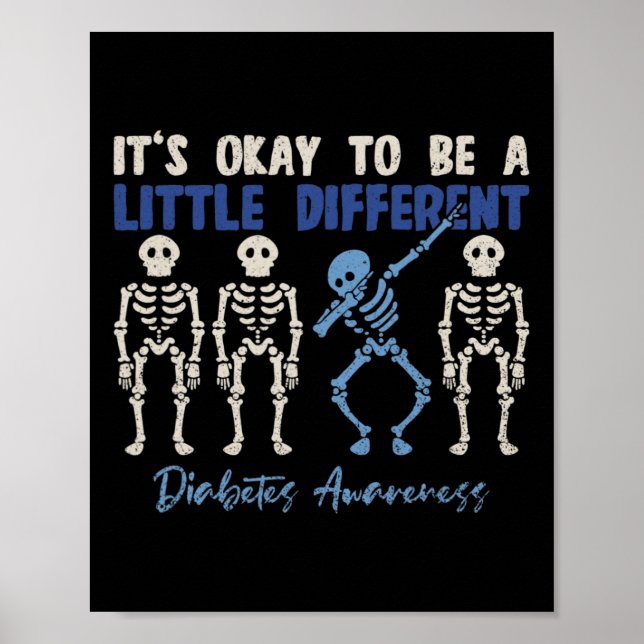 Affiche Squelette T1d Squelette T1d Sensibilisation au dia (Devant)