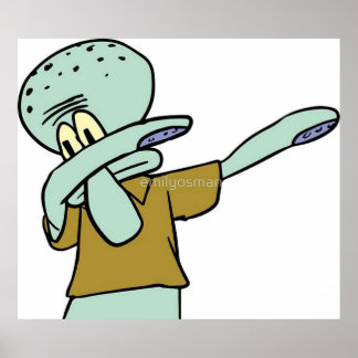 Affiche Squidward Dab