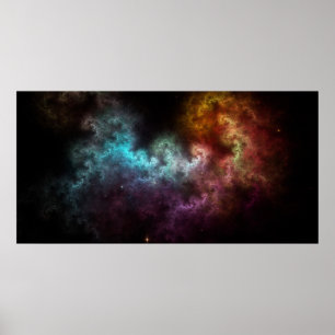 Affiche Squiggley Nebula Star Dust Cloud CRQENH