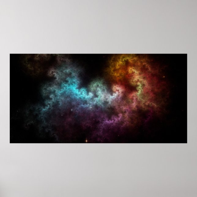 Affiche Squiggley Nebula Star Dust Cloud CRQENH (Devant)