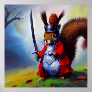 Affiche Squirrel Samurai