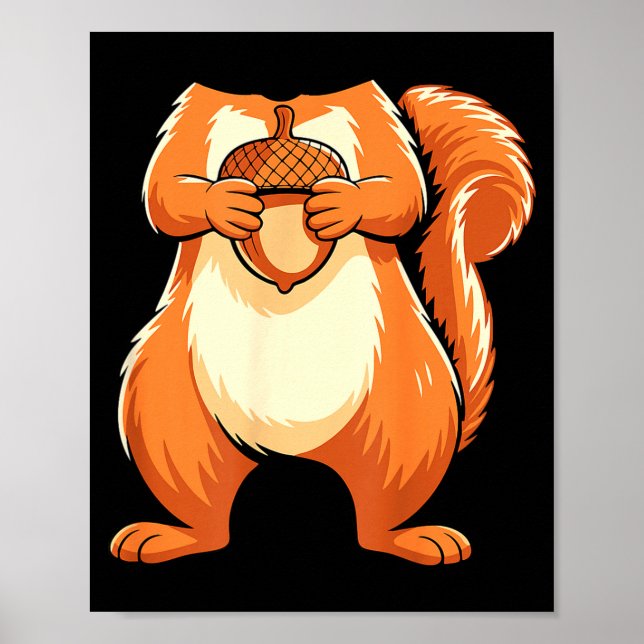 Affiche Squirrel Shirt Adult Men Women Kids Body Squirrel  (Devant)