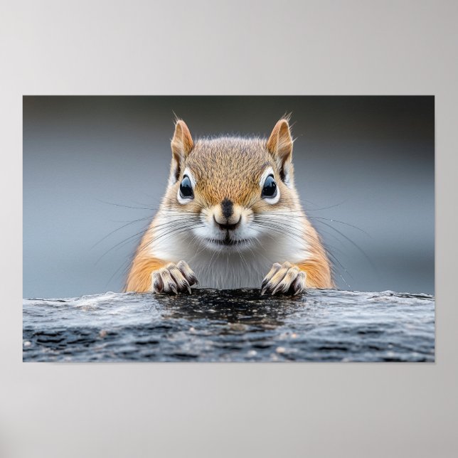 Affiche Squirrel Wild Animal Loving Portrait  (Devant)