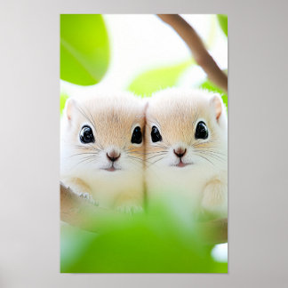 Affiche Squirrel Wild Animal Loving Portrait 