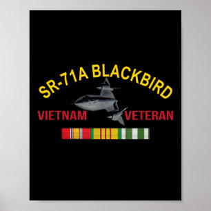 Affiche Sr-71a Blackbird Vietnam Vétérinaire Sr 71 Blackbi