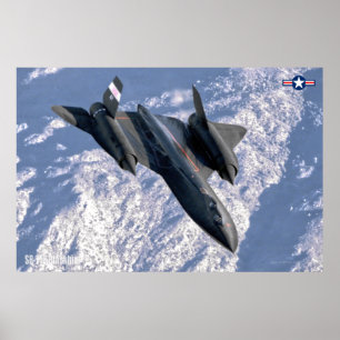 AFFICHE SR-71B BLACKBIRD