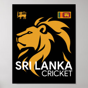 Affiche Sri Lanka Cricket Parfait pour les fans de cricket