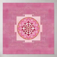 Sri Yantra / Sri Chakra dans lotus