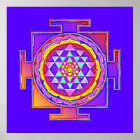 Sri Yantra - Symbole hindouiste Design 1